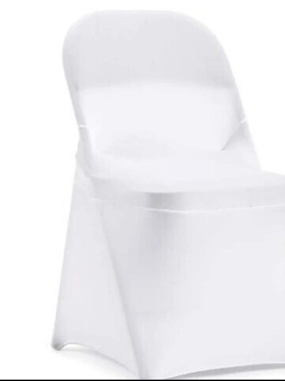 White Stretch Chair 100 Cover for Event Chairs 3each